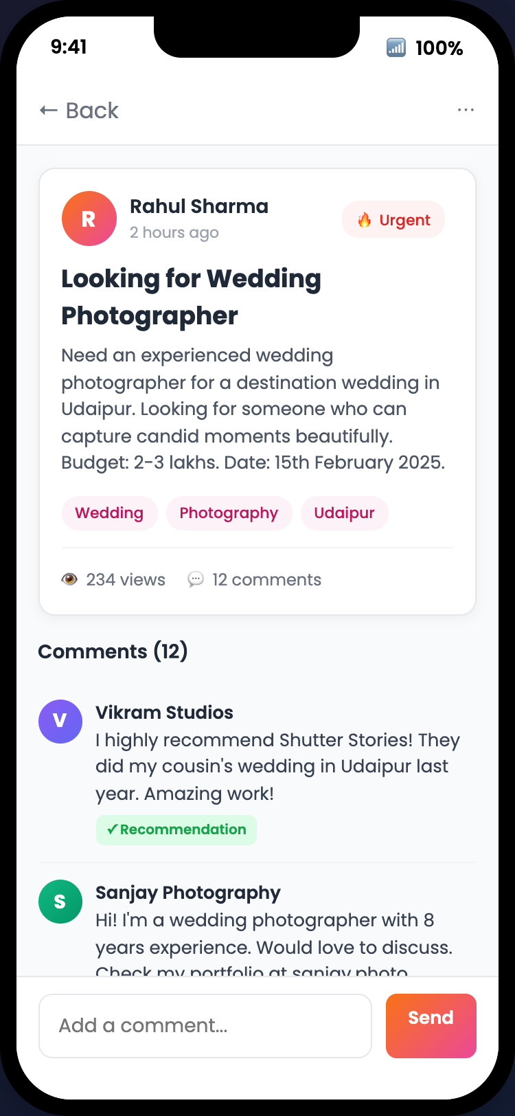 Community comments with verified recommendations